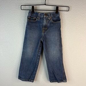 Raw Edge Denim Toddler Jeans